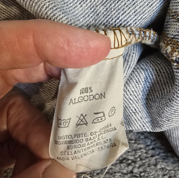 Brand Caroche Vintage Retro Denim Cinched Waist Jacket Countryside Chic - Picture 8 of 8